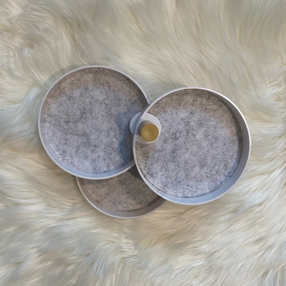 The 2 Bandits White 3 Tiered Catchall Jewelry Tray NIB - Picture 3 of 4